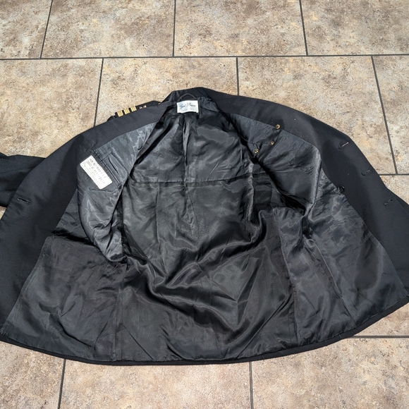 Gail Dauer Embellished Vintage 70s Military Dress Coat - Picture 8 of 13